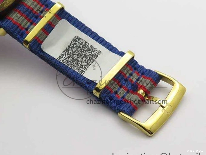 0417 Modern Seamaster 300M 007 YG URF 1:1 Best Edition White Dial Ceramic Bezel On Nylon Strap A 8115